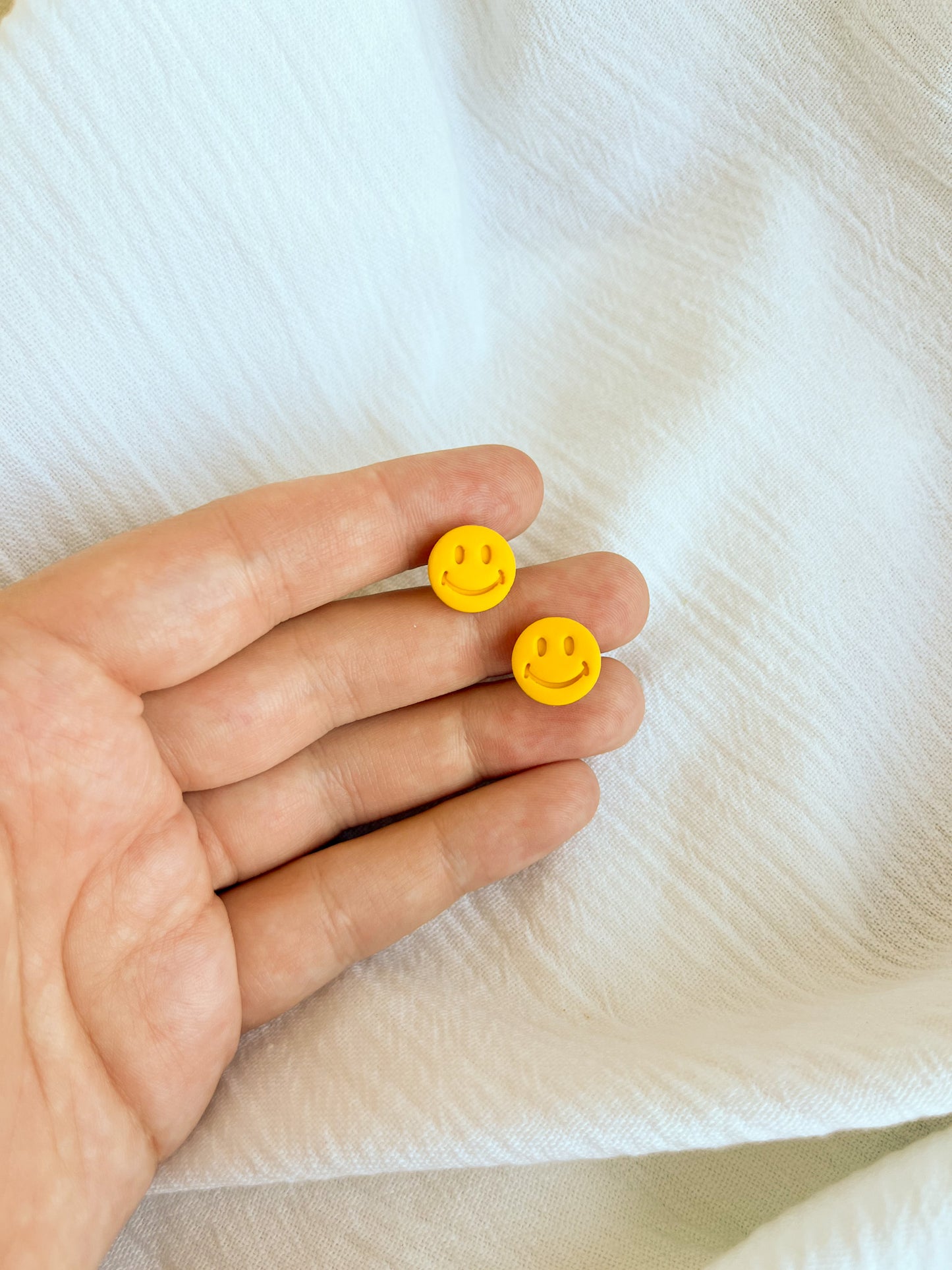 Smiley Face Studs - 3 Sizes