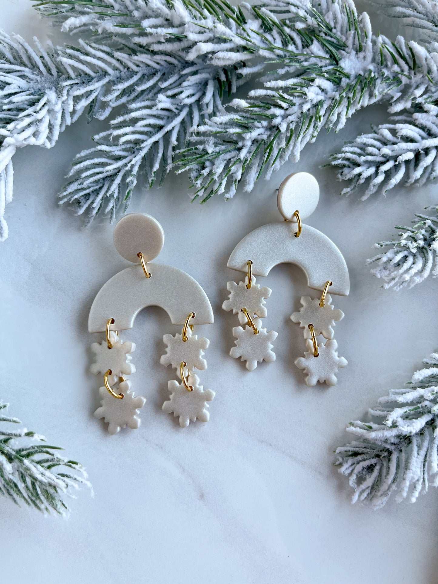 Tanya Snowflake Dangles