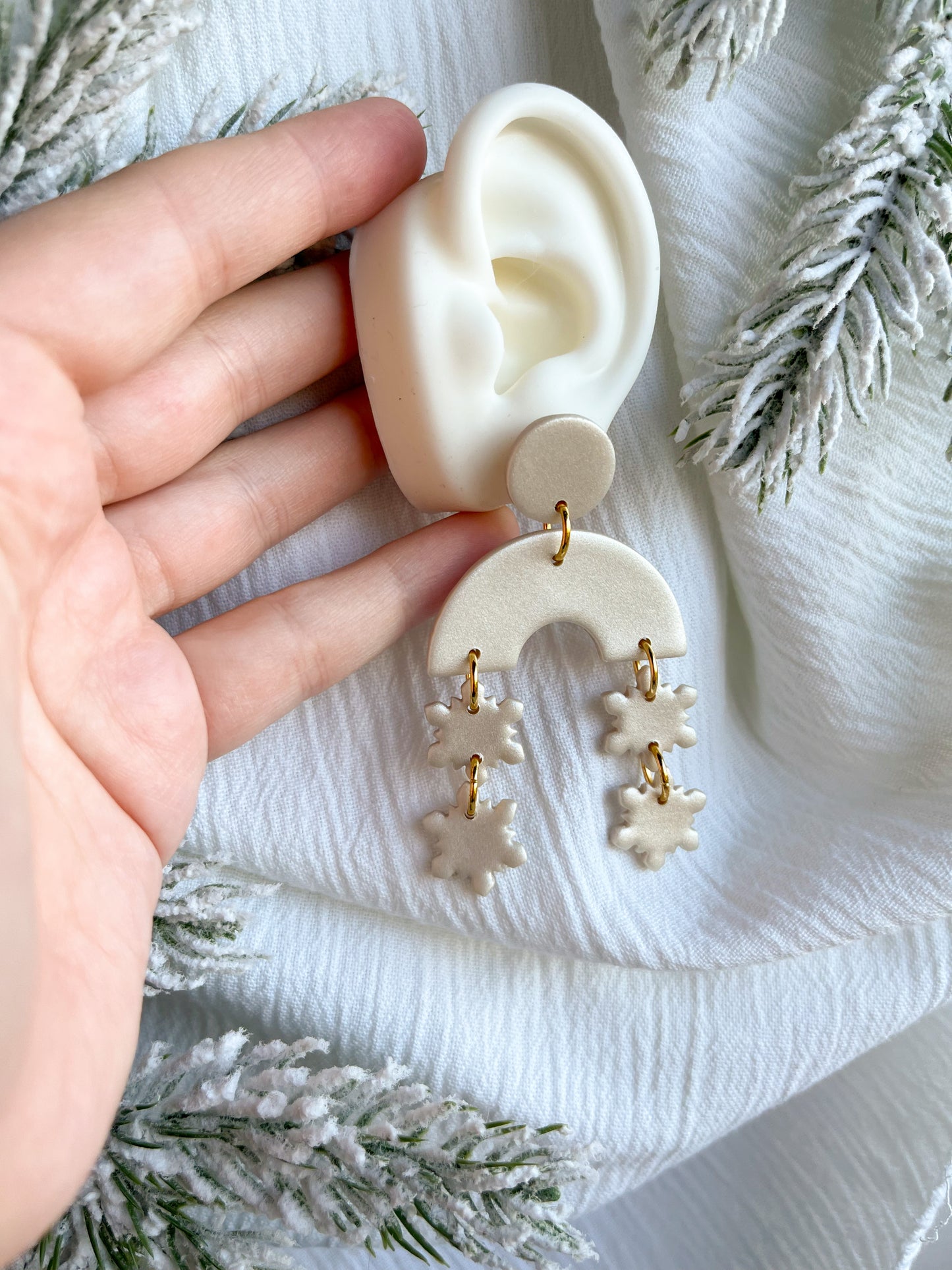 Tanya Snowflake Dangles