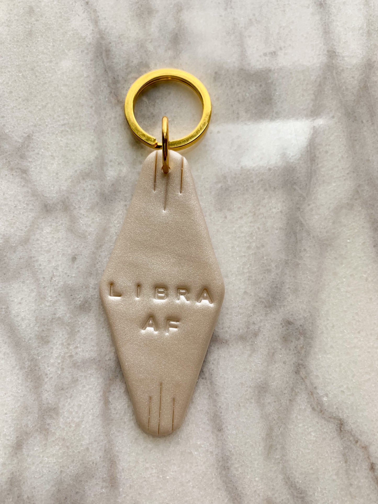 Pearly White Keychains