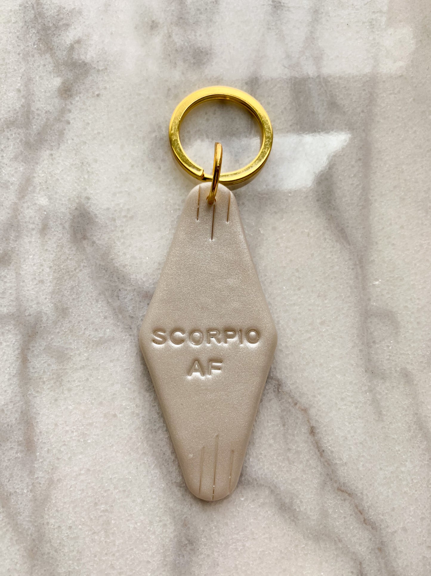 Pearly White Keychains