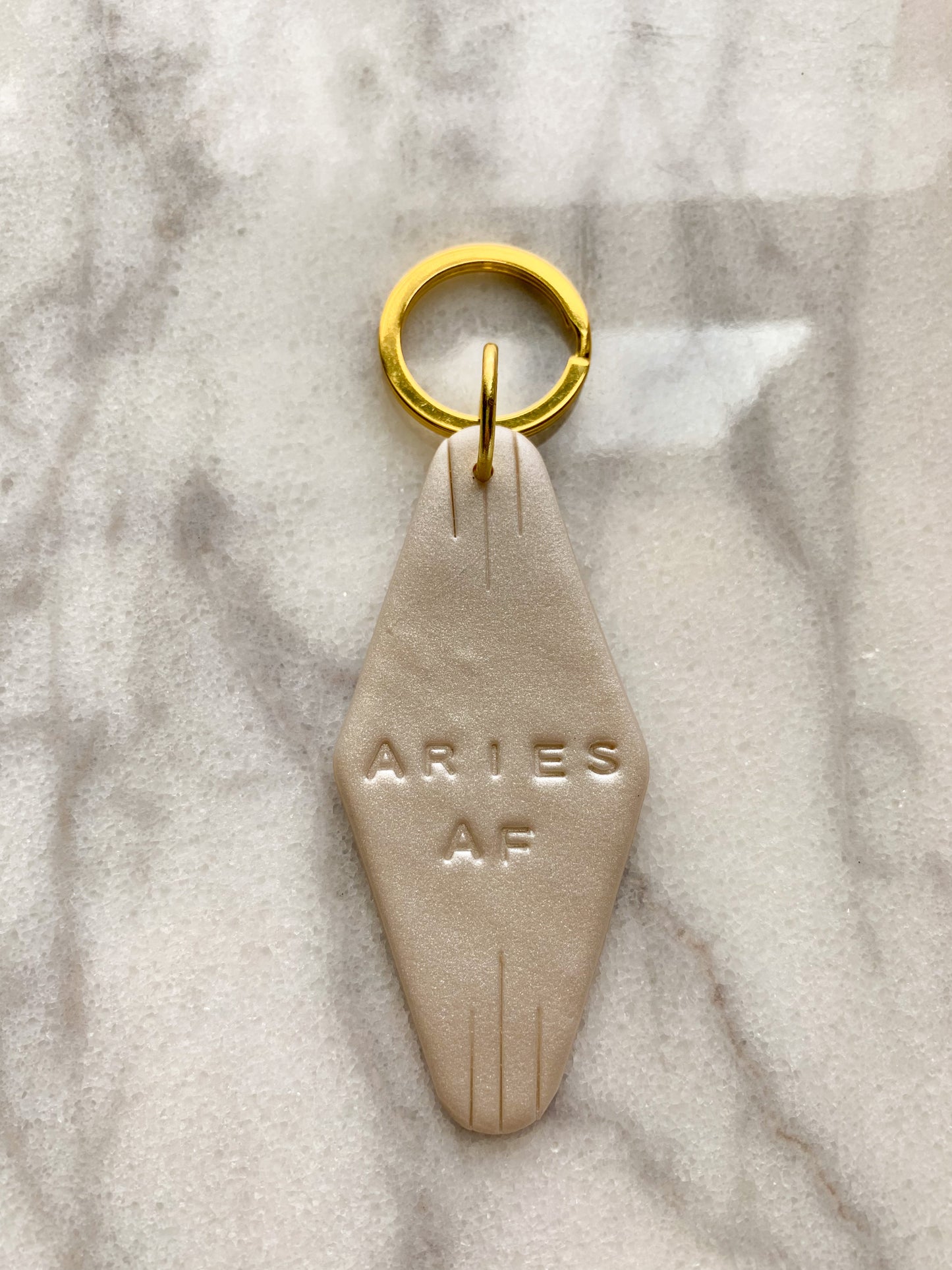 Pearly White Keychains