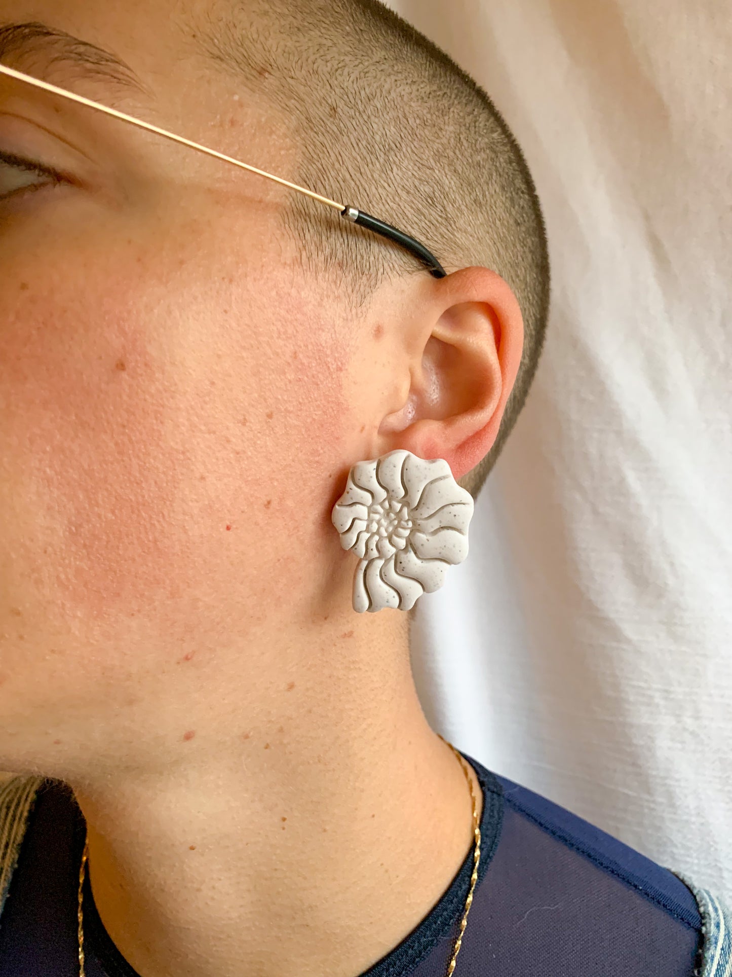 Nautilus Shell Studs
