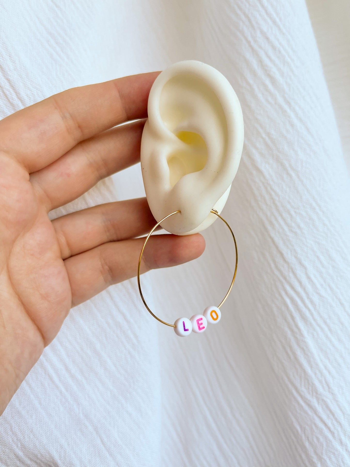 Beaded Astrology Hoops
