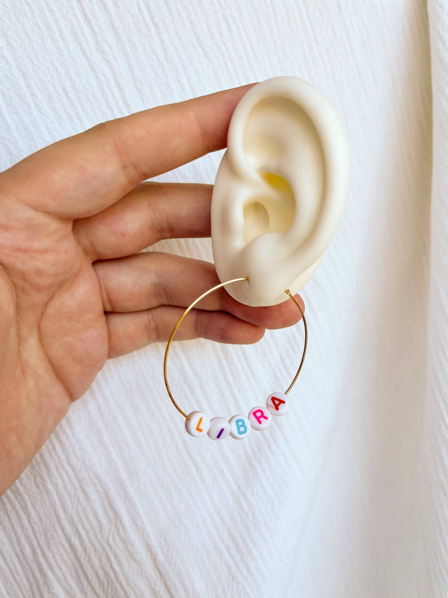 Beaded Astrology Hoops