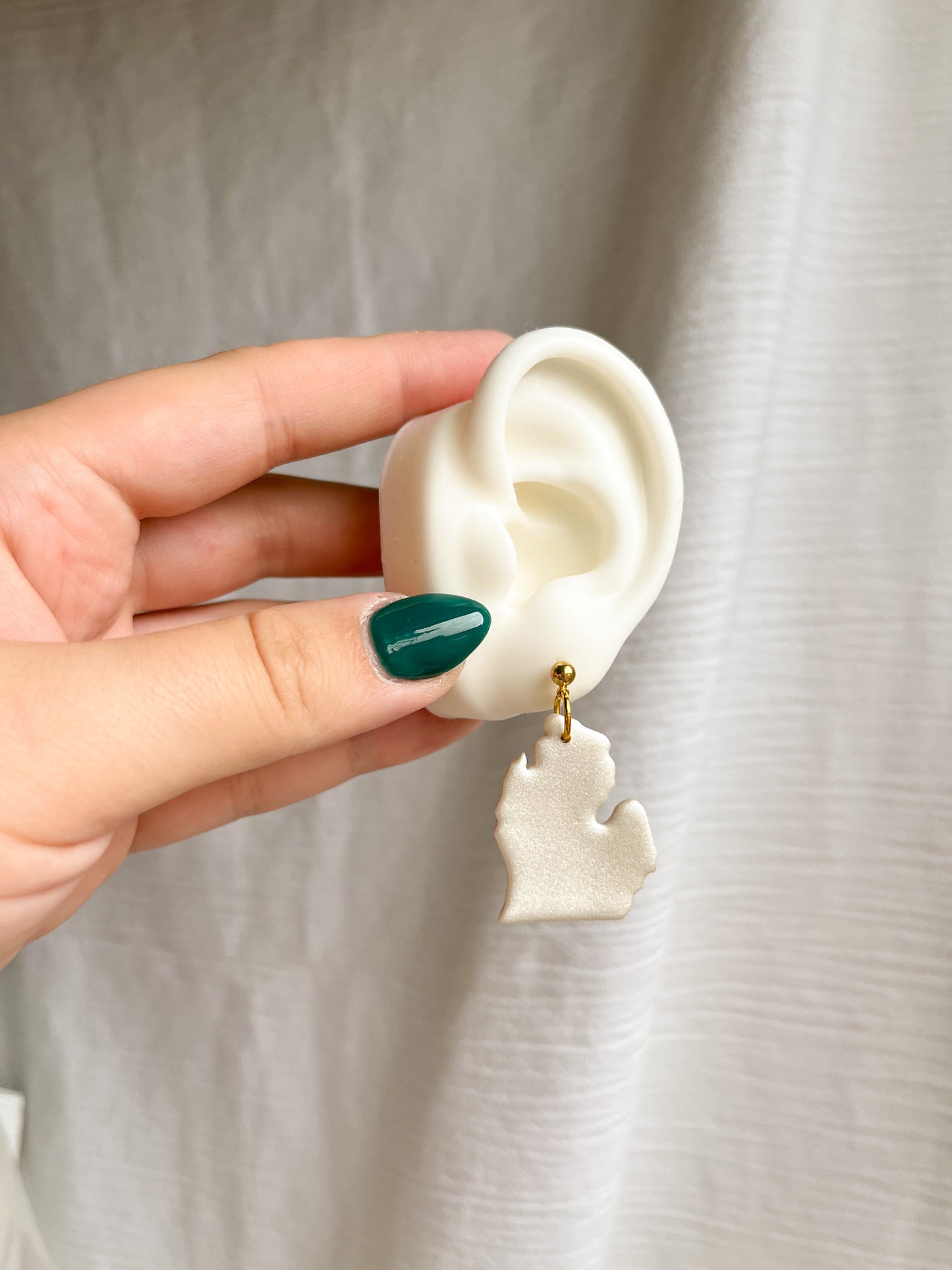 Michigan State Earrings