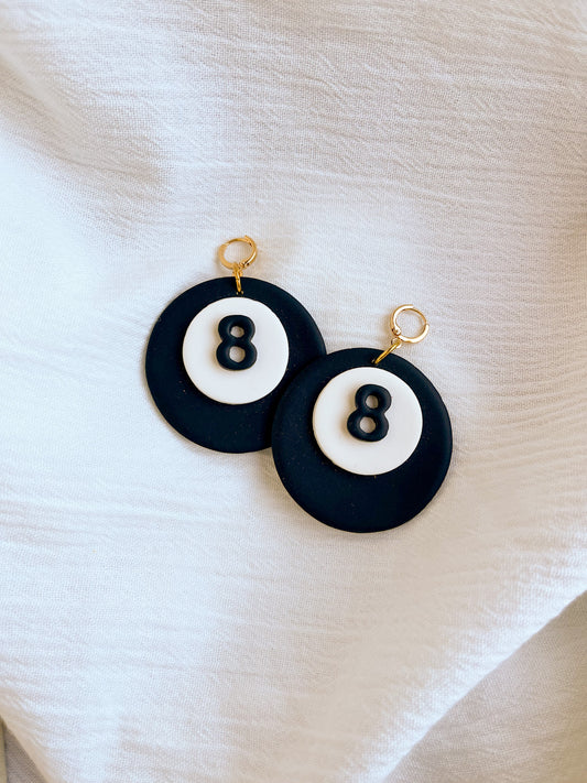 8 Ball Earrings