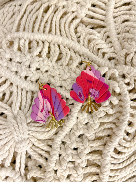 Winona Marbled Pink + Brass