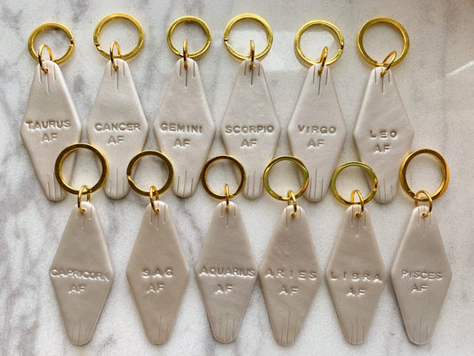 Pearly White Keychains