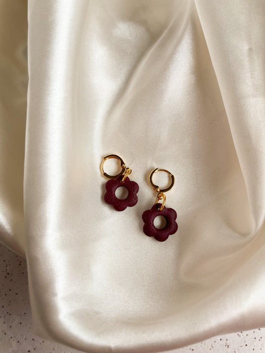 Daisy Huggies Textured Oxblood